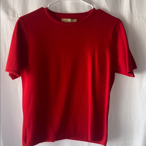 Women's Red Sweater Cashmere Excellent Quality - Picture 5 of 7